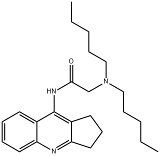 N-(2,3-dihydro-1H-cyclopenta[b]quinolin-9-yl)-2-(dipentylamino)acetamide Struktur