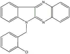 6-(2-chlorobenzyl)-6H-indolo[2,3-b]quinoxaline Struktur