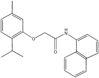 2-(2-isopropyl-5-methylphenoxy)-N-(1-naphthyl)acetamide Struktur