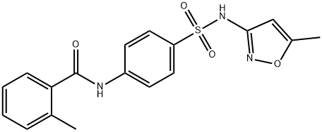 2-methyl-N-(4-{[(5-methyl-3-isoxazolyl)amino]sulfonyl}phenyl)benzamide Struktur