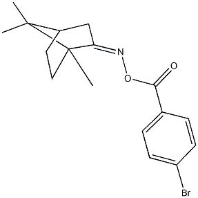 1,7,7-trimethylbicyclo[2.2.1]heptan-2-one O-(4-bromobenzoyl)oxime Struktur