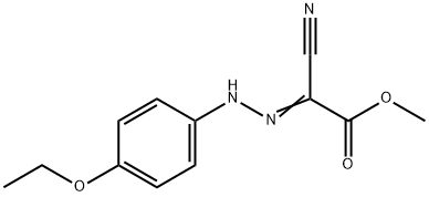 methyl cyano[(4-ethoxyphenyl)hydrazono]acetate Struktur