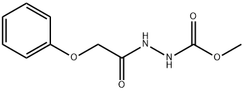 methyl 2-(phenoxyacetyl)hydrazinecarboxylate Struktur