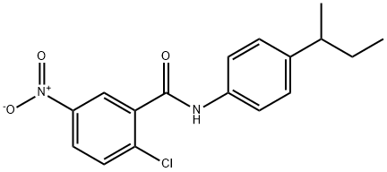 N-(4-sec-butylphenyl)-2-chloro-5-nitrobenzamide Struktur