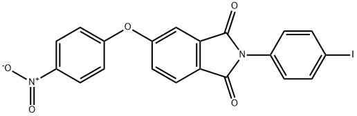 5-{4-nitrophenoxy}-2-(4-iodophenyl)-1H-isoindole-1,3(2H)-dione Struktur