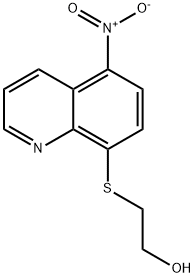 2-({5-nitro-8-quinolinyl}sulfanyl)ethanol Struktur