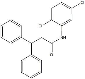 N-(2,5-dichlorophenyl)-3,3-diphenylpropanamide Struktur