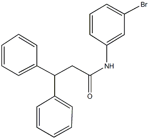 N-(3-bromophenyl)-3,3-diphenylpropanamide Struktur