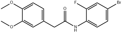 N-(4-bromo-2-fluorophenyl)-2-(3,4-dimethoxyphenyl)acetamide Struktur