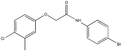 N-(4-bromophenyl)-2-(4-chloro-3-methylphenoxy)acetamide Struktur