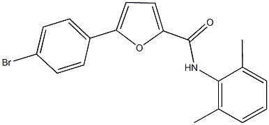 5-(4-bromophenyl)-N-(2,6-dimethylphenyl)-2-furamide Struktur