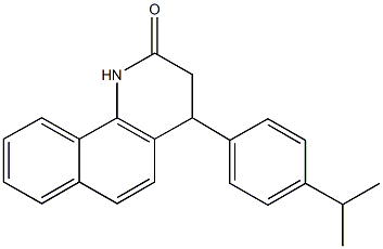 4-(4-isopropylphenyl)-3,4-dihydrobenzo[h]quinolin-2(1H)-one Struktur