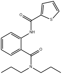 N-{2-[(dipropylamino)carbonyl]phenyl}-2-thiophenecarboxamide Struktur