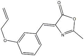 4-[3-(allyloxy)benzylidene]-2-methyl-1,3-oxazol-5(4H)-one Struktur