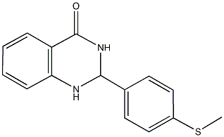 2-[4-(methylsulfanyl)phenyl]-2,3-dihydro-4(1H)-quinazolinone Struktur