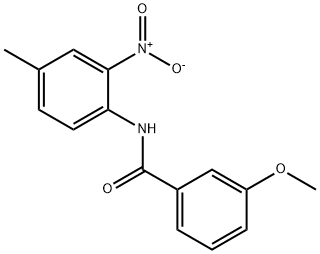 N-{2-nitro-4-methylphenyl}-3-methoxybenzamide Struktur