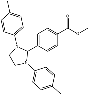 methyl 4-[1,3-bis(4-methylphenyl)-2-imidazolidinyl]benzoate Struktur