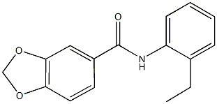 N-(2-ethylphenyl)-1,3-benzodioxole-5-carboxamide Struktur