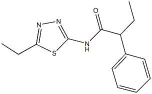 N-(5-ethyl-1,3,4-thiadiazol-2-yl)-2-phenylbutanamide Struktur