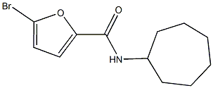 5-bromo-N-cycloheptyl-2-furamide Struktur