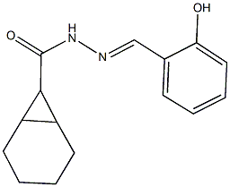 N'-(2-hydroxybenzylidene)bicyclo[4.1.0]heptane-7-carbohydrazide Struktur