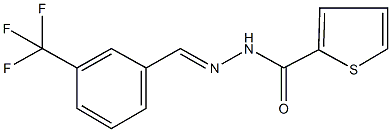 N'-[3-(trifluoromethyl)benzylidene]-2-thiophenecarbohydrazide Struktur