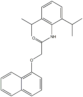 N-(2,6-diisopropylphenyl)-2-(1-naphthyloxy)acetamide Struktur