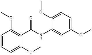 N-(2,5-dimethoxyphenyl)-2,6-dimethoxybenzamide Struktur