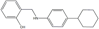 2-[(4-cyclohexylanilino)methyl]phenol Struktur