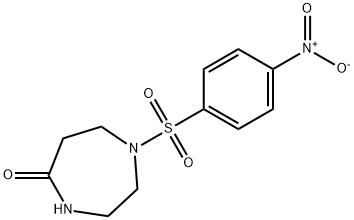 1-({4-nitrophenyl}sulfonyl)-1,4-diazepan-5-one Struktur