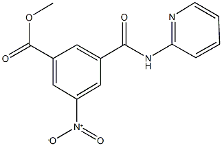 methyl 3-nitro-5-[(2-pyridinylamino)carbonyl]benzoate Struktur