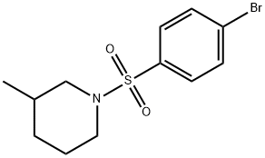 1-[(4-bromophenyl)sulfonyl]-3-methylpiperidine Struktur