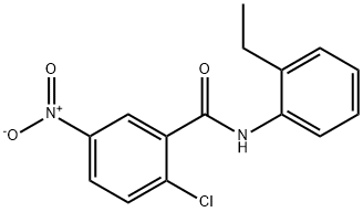 2-chloro-N-(2-ethylphenyl)-5-nitrobenzamide Struktur