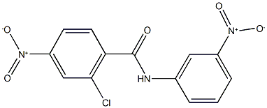 2-chloro-4-nitro-N-{3-nitrophenyl}benzamide Struktur