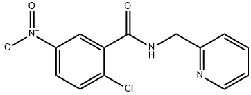 2-chloro-5-nitro-N-(2-pyridinylmethyl)benzamide Struktur