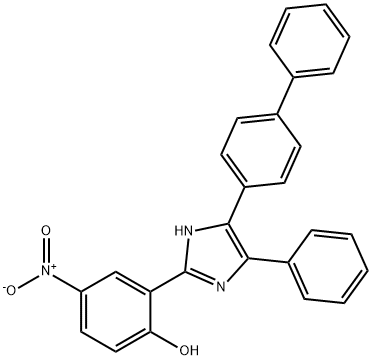 2-(4-[1,1'-biphenyl]-4-yl-5-phenyl-1H-imidazol-2-yl)-4-nitrophenol Struktur