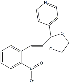 4-[2-(2-{2-nitrophenyl}vinyl)-1,3-dioxolan-2-yl]pyridine Structure