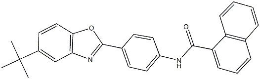 N-[4-(5-tert-butyl-1,3-benzoxazol-2-yl)phenyl]-1-naphthamide Struktur