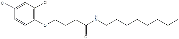 4-(2,4-dichlorophenoxy)-N-octylbutanamide Struktur