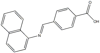 4-[(1-naphthylimino)methyl]benzoic acid Struktur