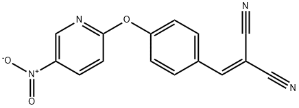 2-{4-[(5-nitro-2-pyridinyl)oxy]benzylidene}malononitrile Struktur