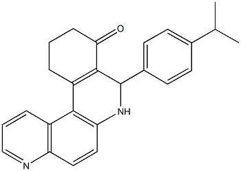 8-(4-isopropylphenyl)-8,10,11,12-tetrahydrobenzo[a][4,7]phenanthrolin-9(7H)-one Struktur