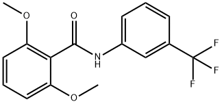 2,6-dimethoxy-N-[3-(trifluoromethyl)phenyl]benzamide Struktur