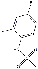 N-(4-bromo-2-methylphenyl)methanesulfonamide Struktur