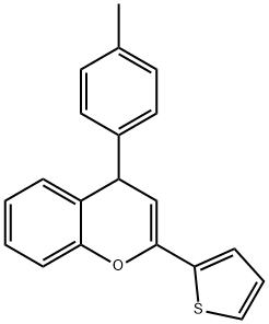 4-(4-methylphenyl)-2-(2-thienyl)-4H-chromene Struktur