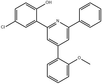 4-chloro-2-{4-[2-(methyloxy)phenyl]-6-phenylpyridin-2-yl}phenol Struktur