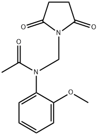 N-[(2,5-dioxo-1-pyrrolidinyl)methyl]-N-(2-methoxyphenyl)acetamide Struktur