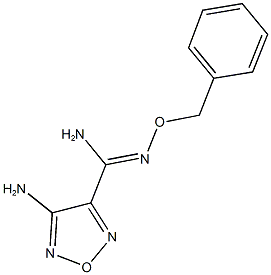 4-amino-N'-(benzyloxy)-1,2,5-oxadiazole-3-carboximidamide Struktur