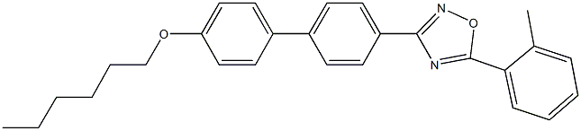 3-[4'-(hexyloxy)[1,1'-biphenyl]-4-yl]-5-(2-methylphenyl)-1,2,4-oxadiazole Struktur