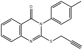 3-(4-methylphenyl)-2-(2-propynylsulfanyl)-4(3H)-quinazolinone Struktur